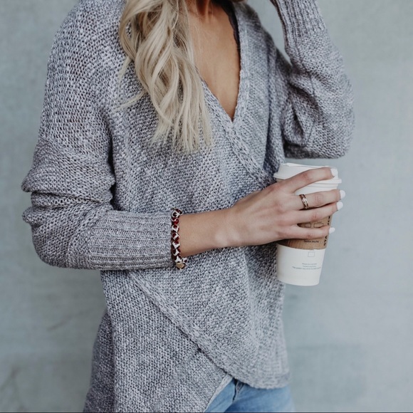 1 LEFT‼️Wrap Me up Sweater - Picture 3 of 6